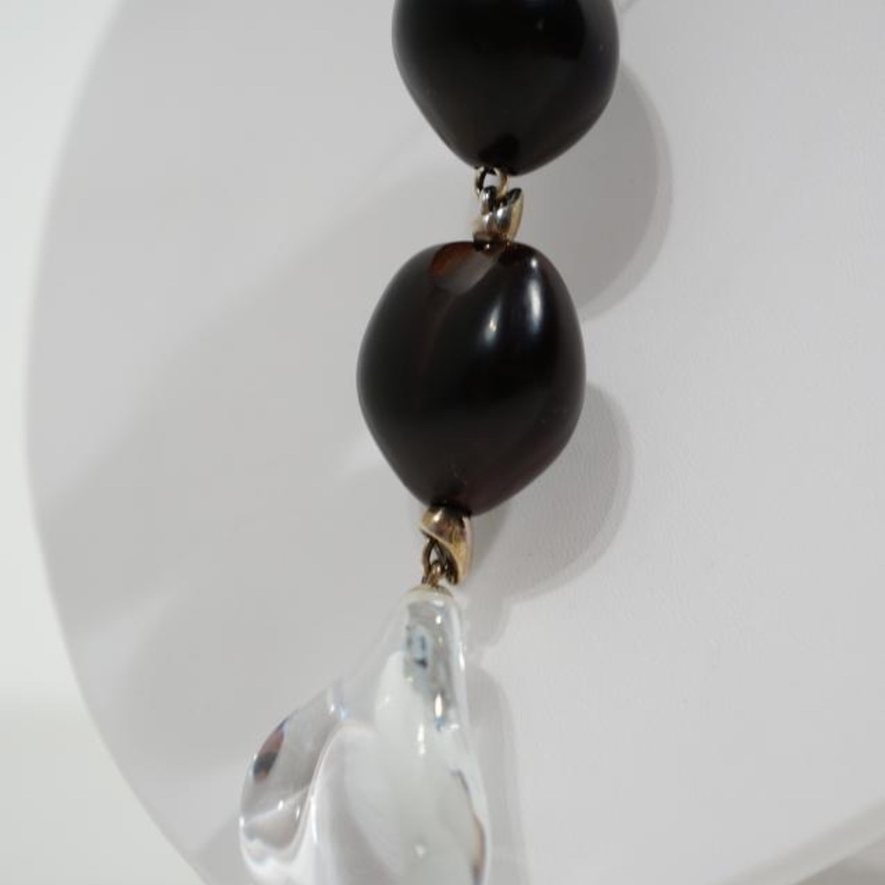 Baccarat Crystal Wood Necklace - Picture 4 of 4